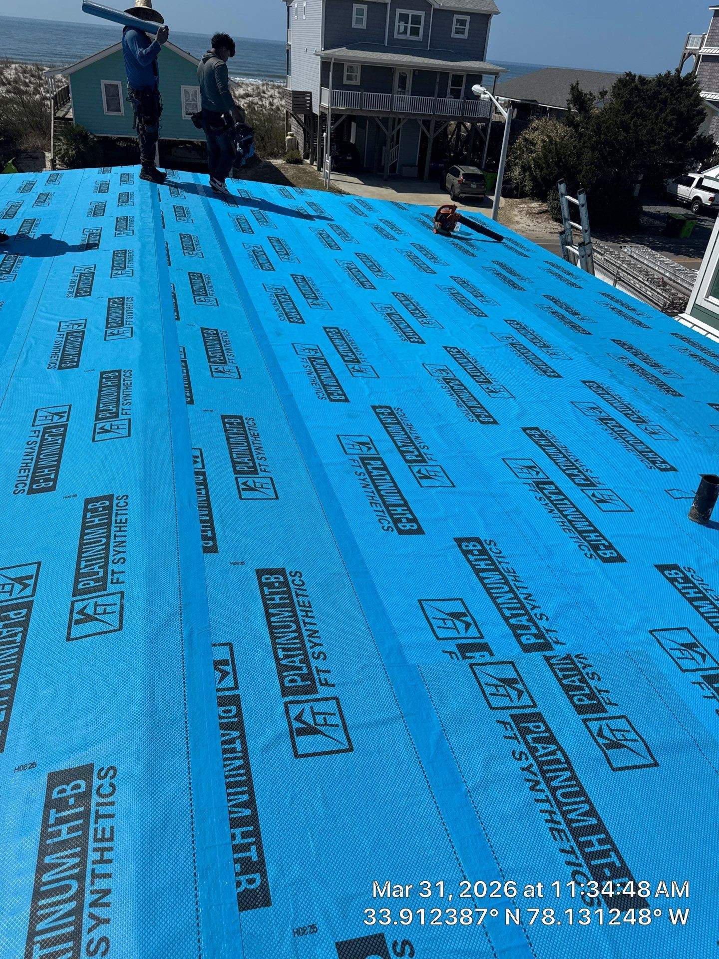 Standing Seam Metal Roof Installation – Oak Island NC by RGR Construction and Roofing, LLC