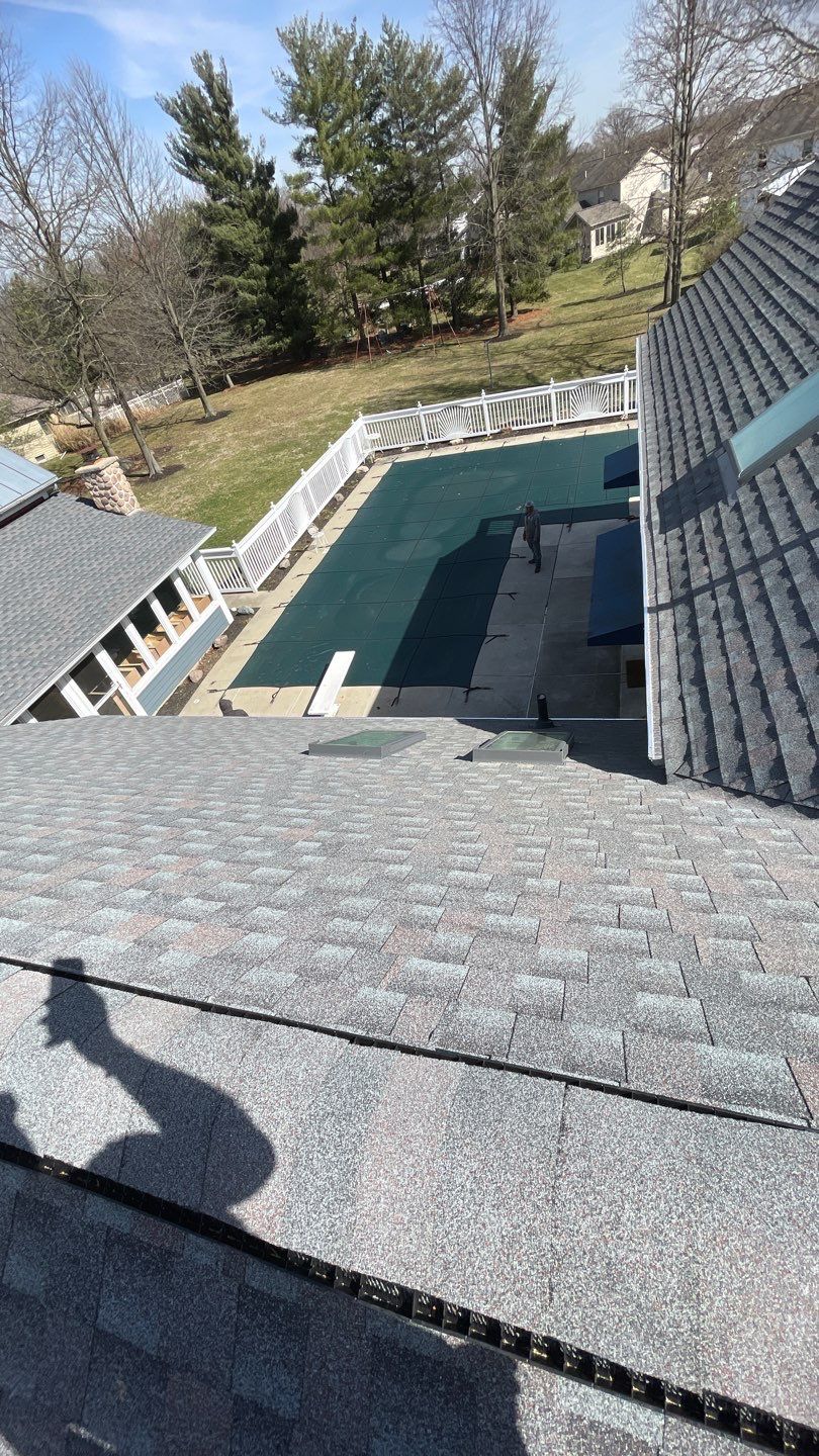 Residential Roofing Installation using GAF Timberline HDZ Williamsburg Slate  by Nitro Roofing and Construction