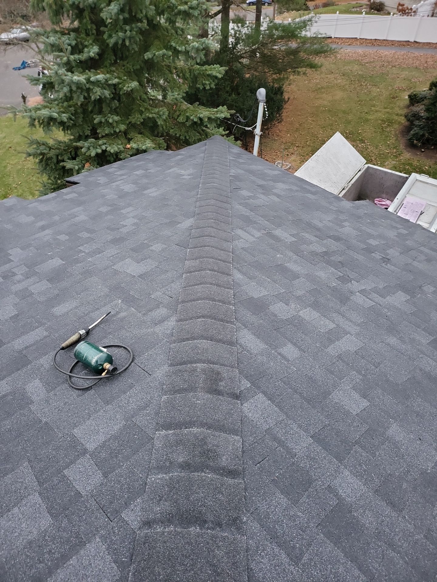 Residential Roofing Installation using Owens Corning TruDefinition Onyx Black by A Plus Exterior