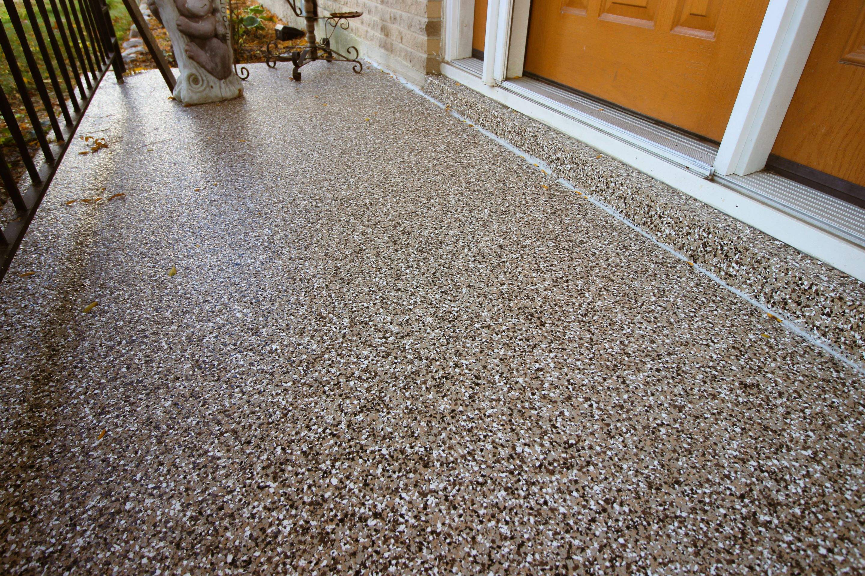 Patio Installation using Desert Sand by Your1DayFloor.com