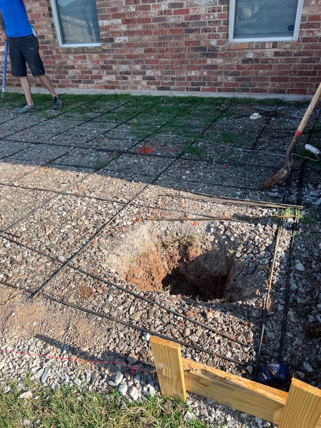 Concrete slab with Pergola by Clays Services Inc