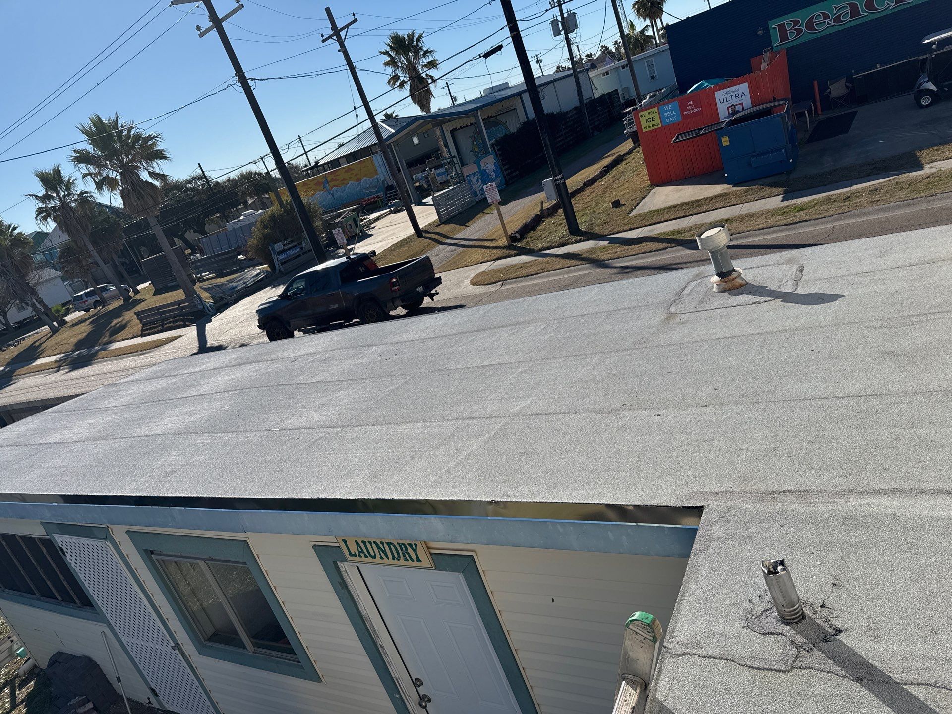 Mustang Island Flat Top by Bayfront Roofing and Construction