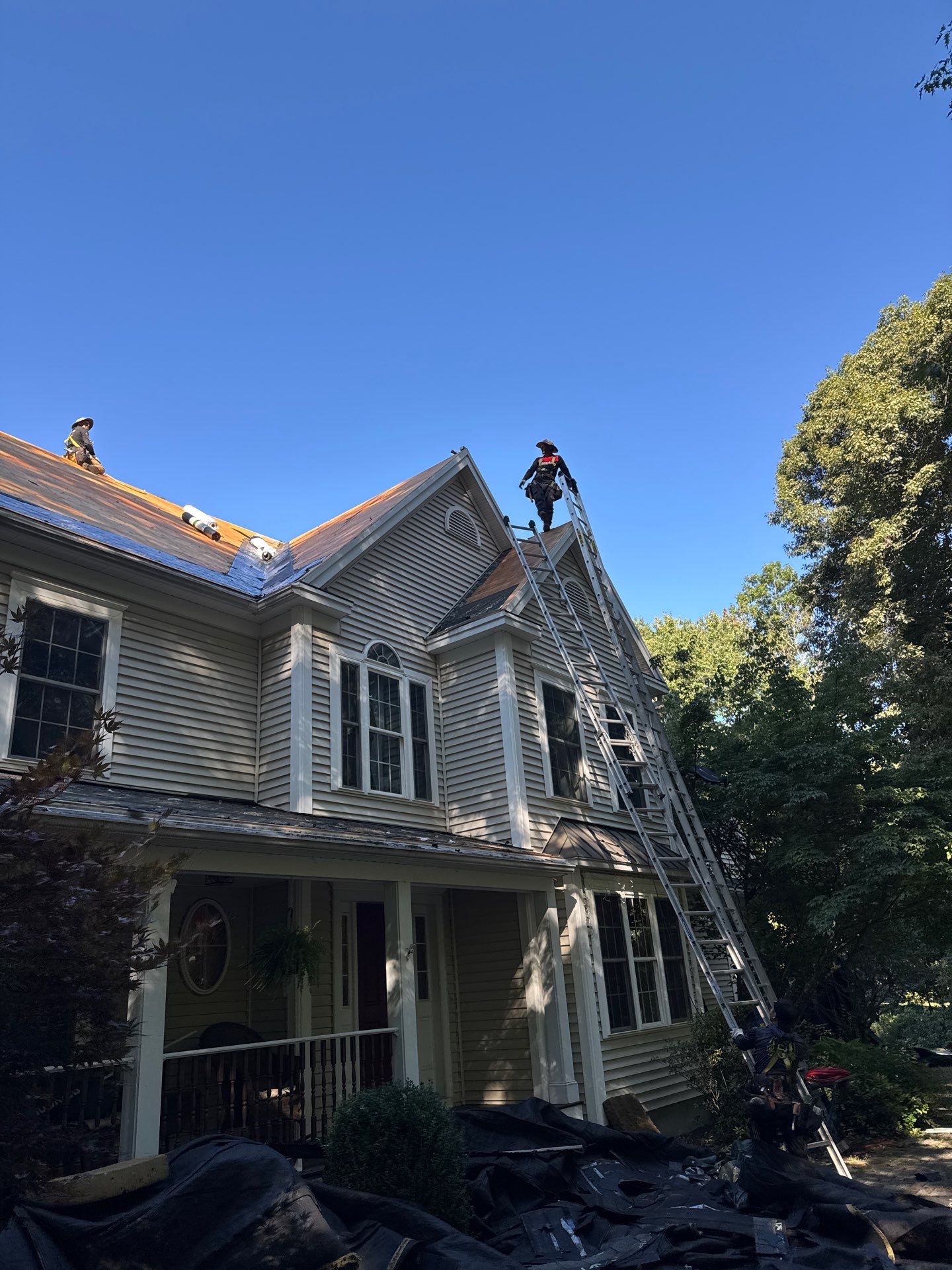 Asphalt Roof Replacement in Brentwood, NH | Owens Corning Roofing & Velux Skylights by Compass exteriors
