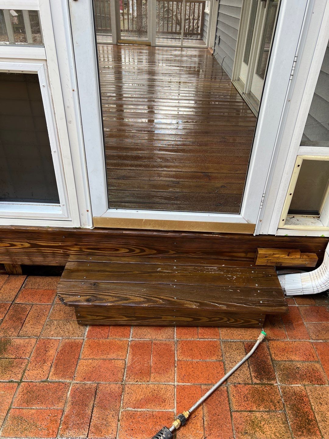 Coated deck using wood sealant by DuraSeal