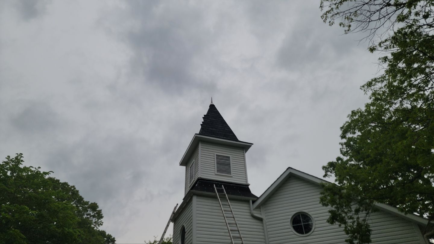 Church Roof Installation using GAF Slateline by ExteriorPros