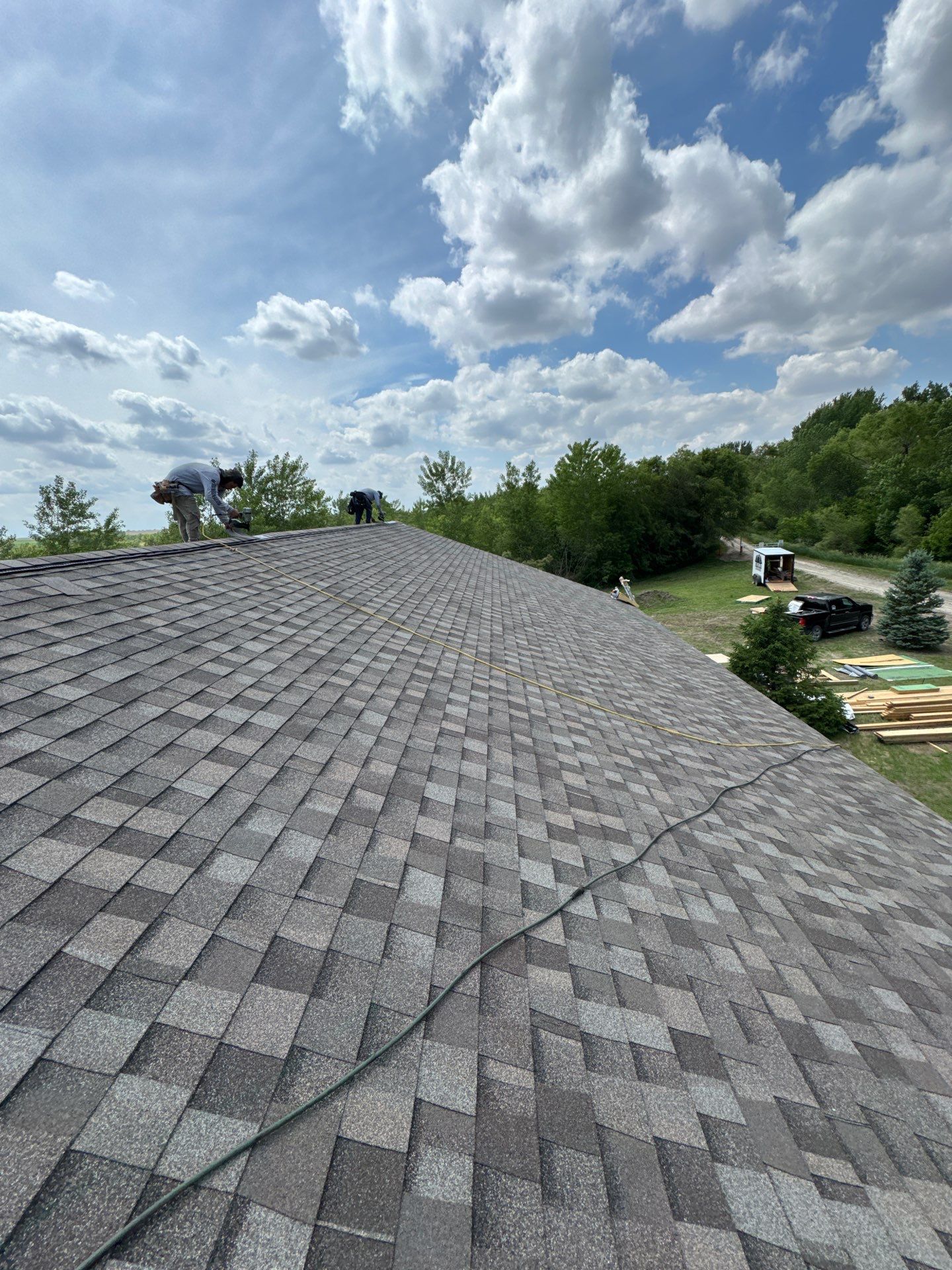 Titan XT Architectural Shingle Roof Installation in Wisner by Crows Roofing LLC