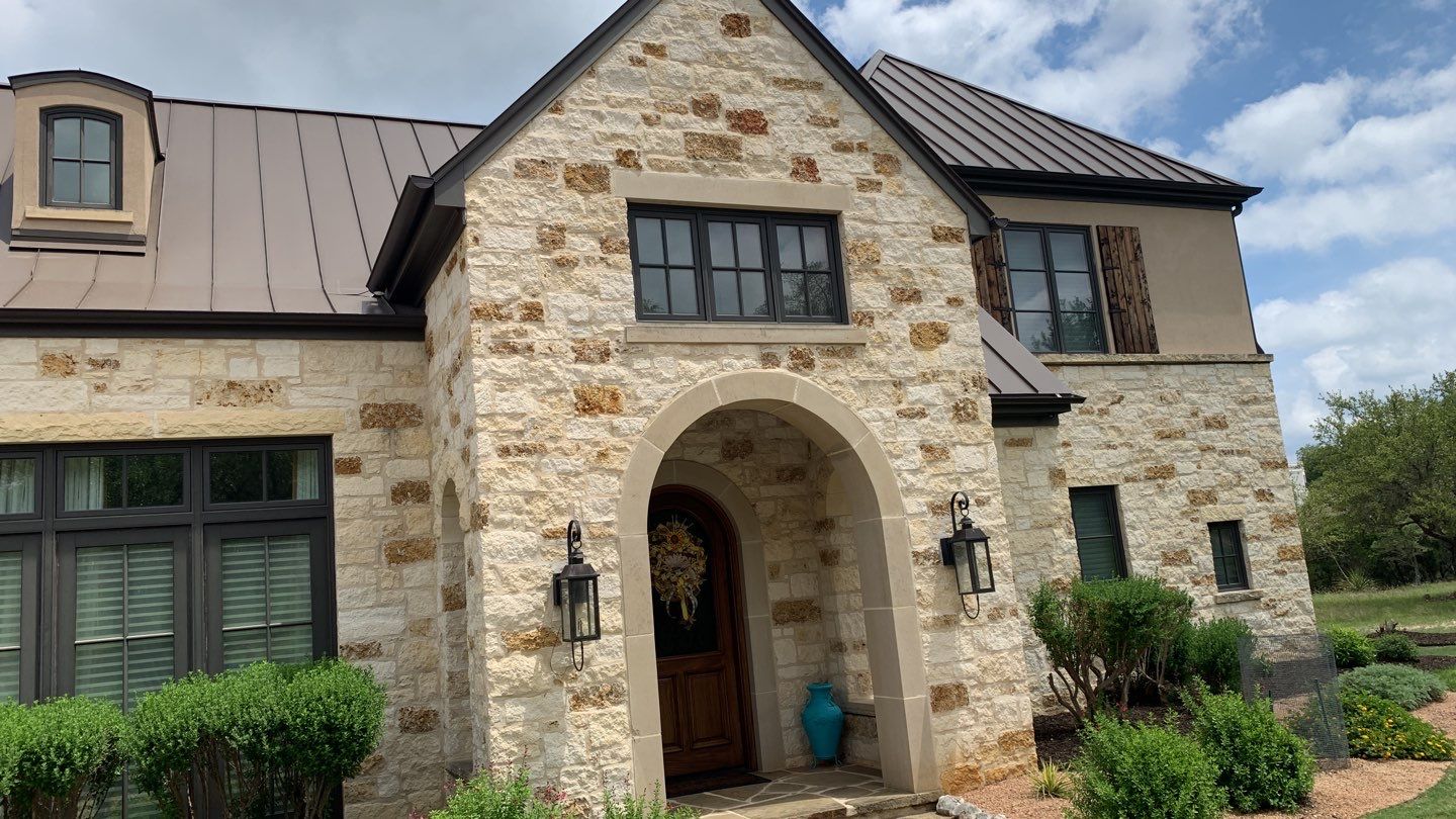 Cliffside installation for primary water source. by Hill Country Rain Water