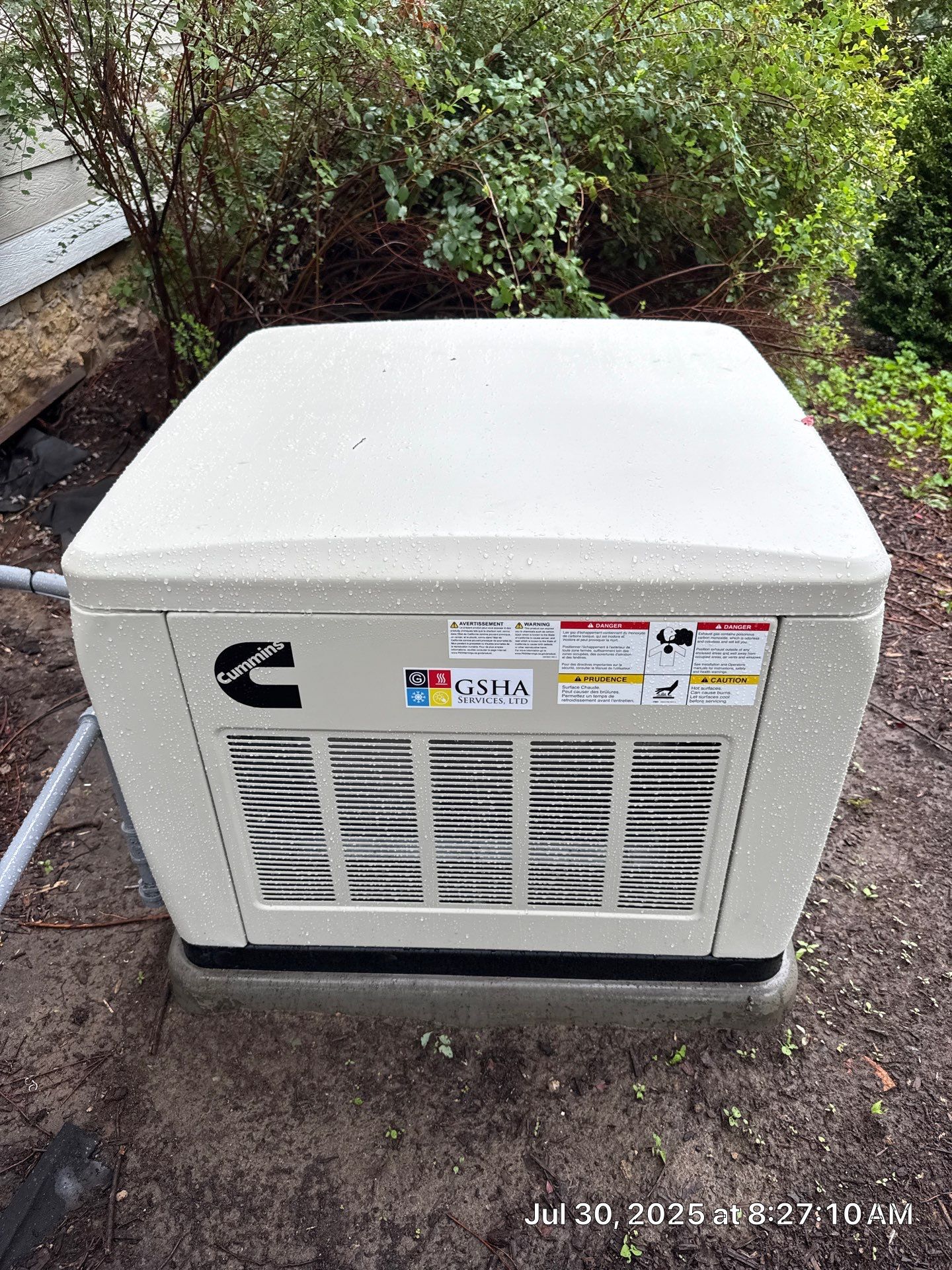 Cummins 20 kW Generator & 200 A Whole‑House Transfer Switch Installation – Caledonia, IL by GSHA Services LTD