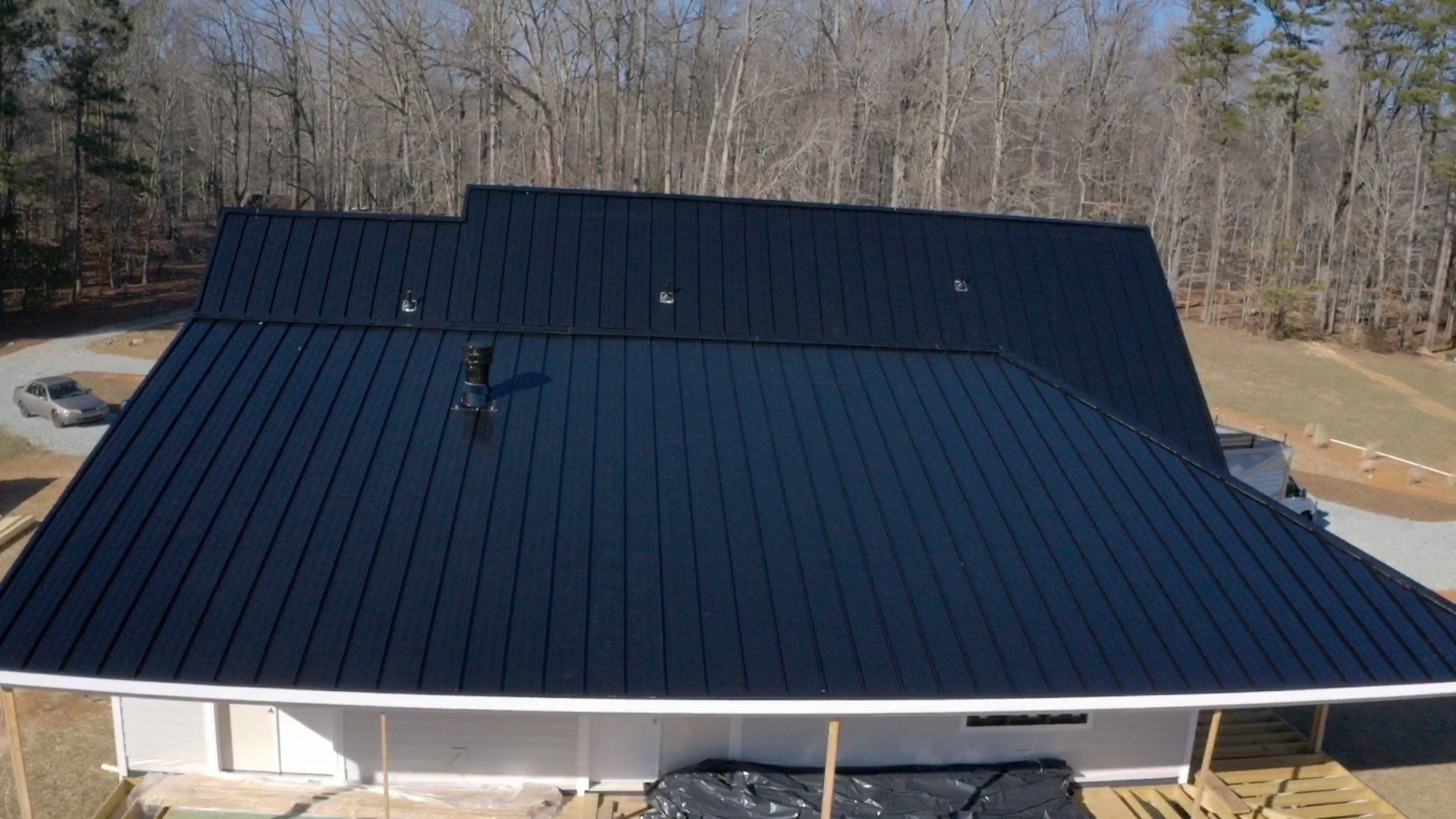 Custom Home Metal Roof Installation by Just In Time Roofing and Restoration