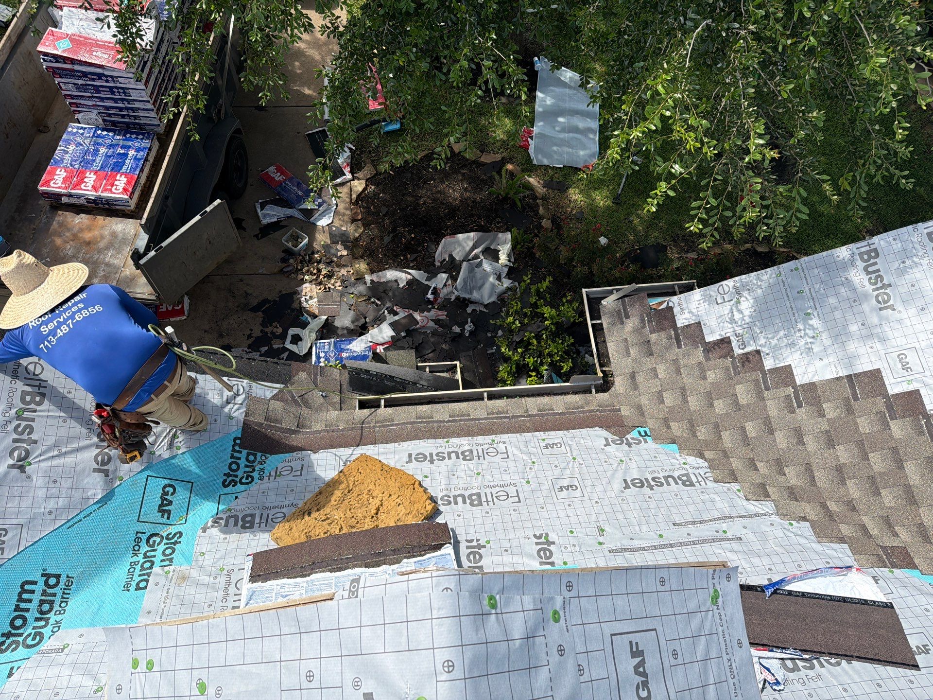 Roof Replacement in Grand Mission, Richmond TX by Roof Repair Company