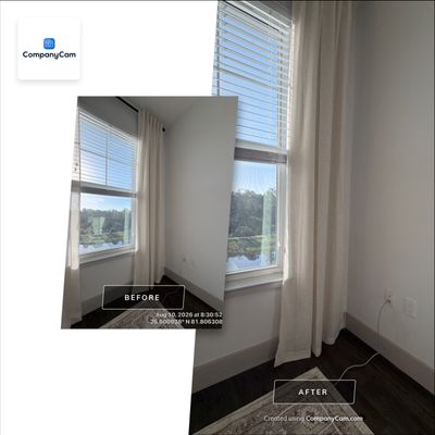 Custom Window Treatment Installation with Curtains and Blinds in Fort Myers