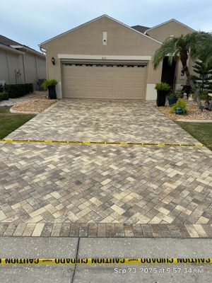 Herringbone Paver Sealing and Restoration in Sun City Center