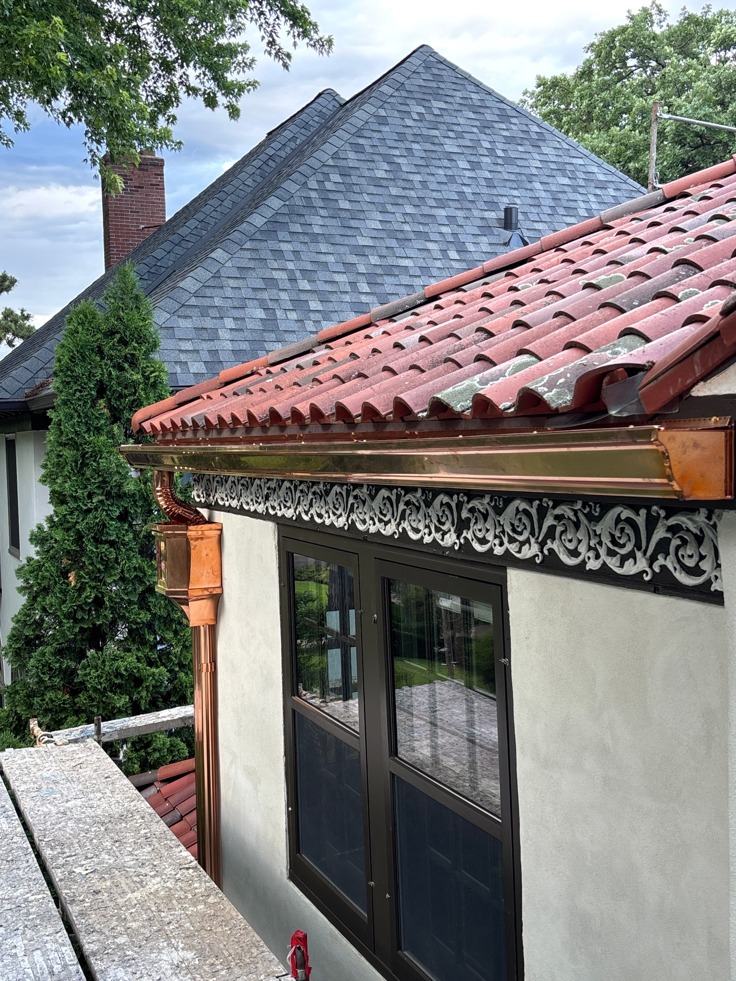 Custom Copper Gutter Installation in Minneapolis, MN by Next Level Seamless Gutters / Exteriors Inc.