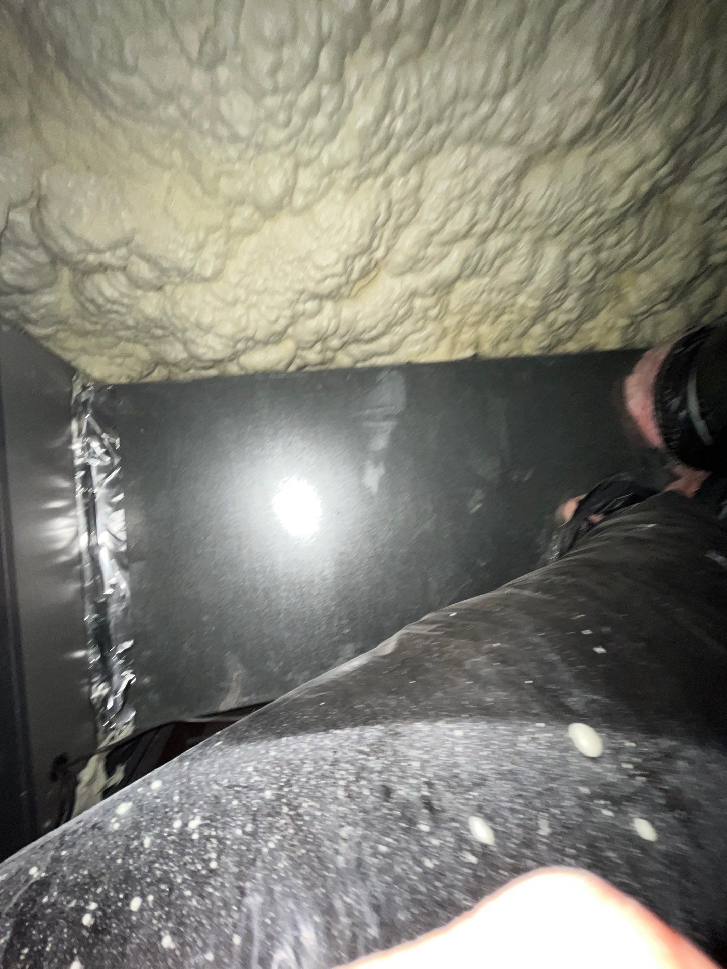Basement Exterior Walls using Crawl Space Liner by NYS Foam & Energy