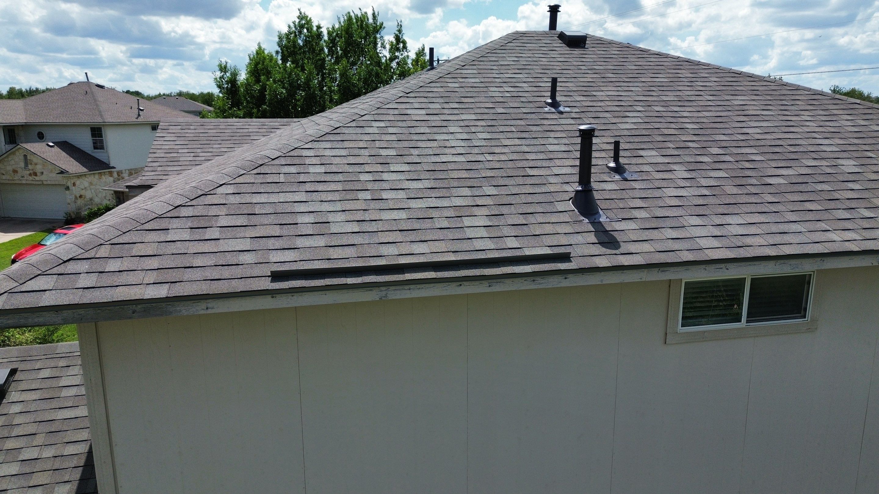 Roof Replacement in Round Rock, TX | Owens Corning Oakridge Driftwood Shingles by Kstylez Roofing & Construction