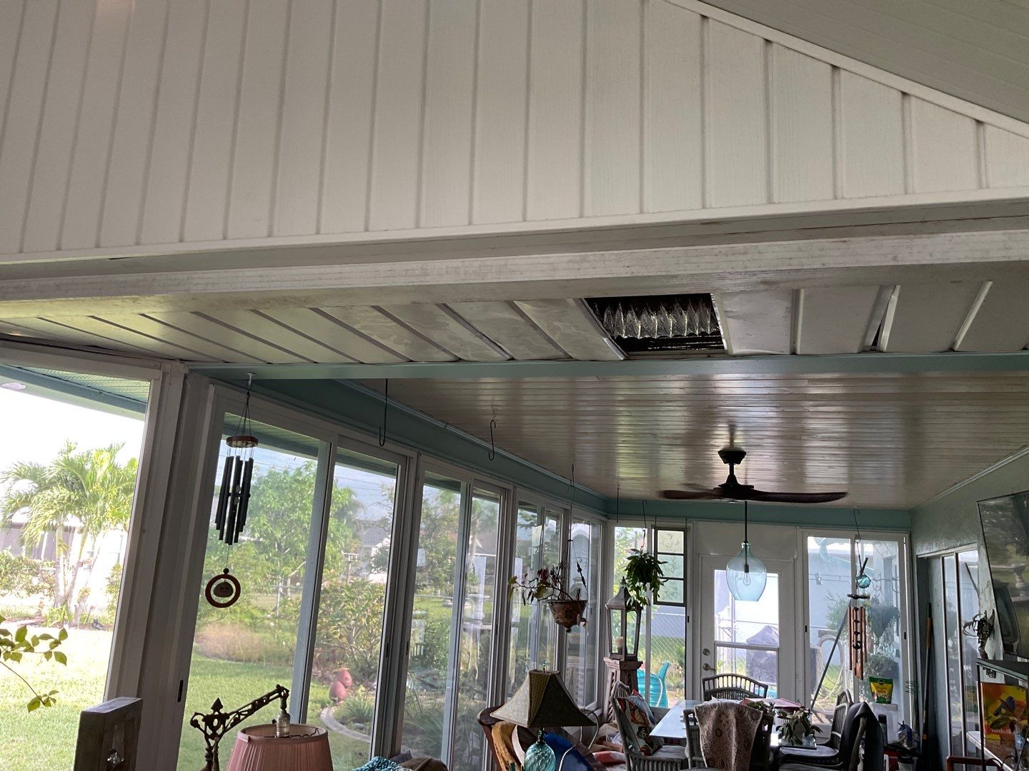 Soffit and Fascia Installation using White Vinyl Soffit in Cape Coral FL by Gutter Professors
