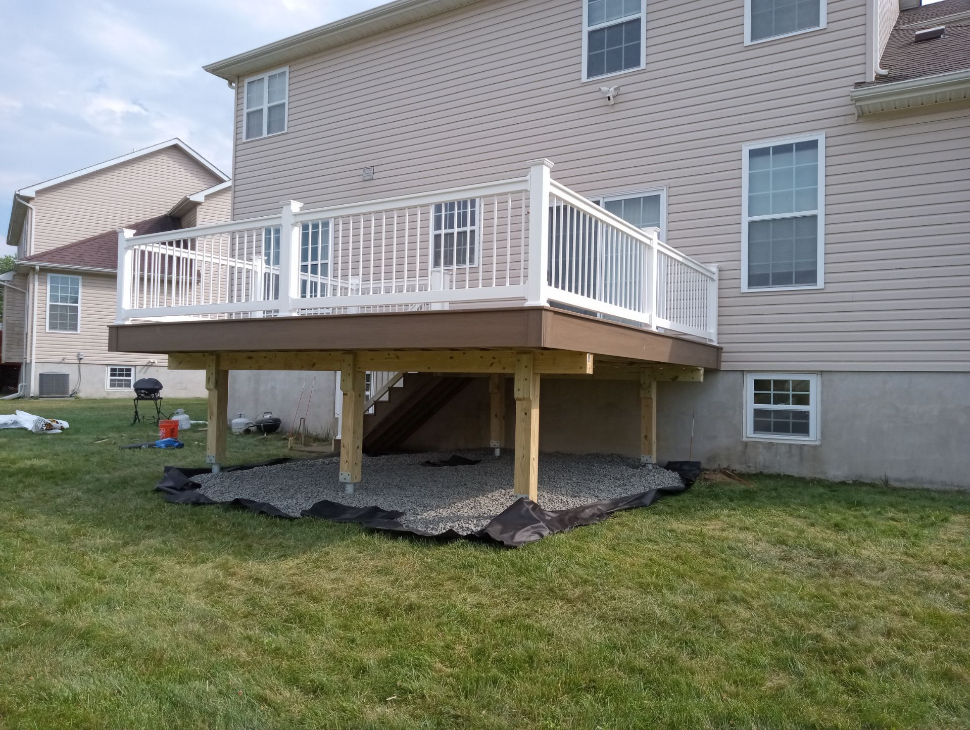New Deck in Monroe by deck guardian