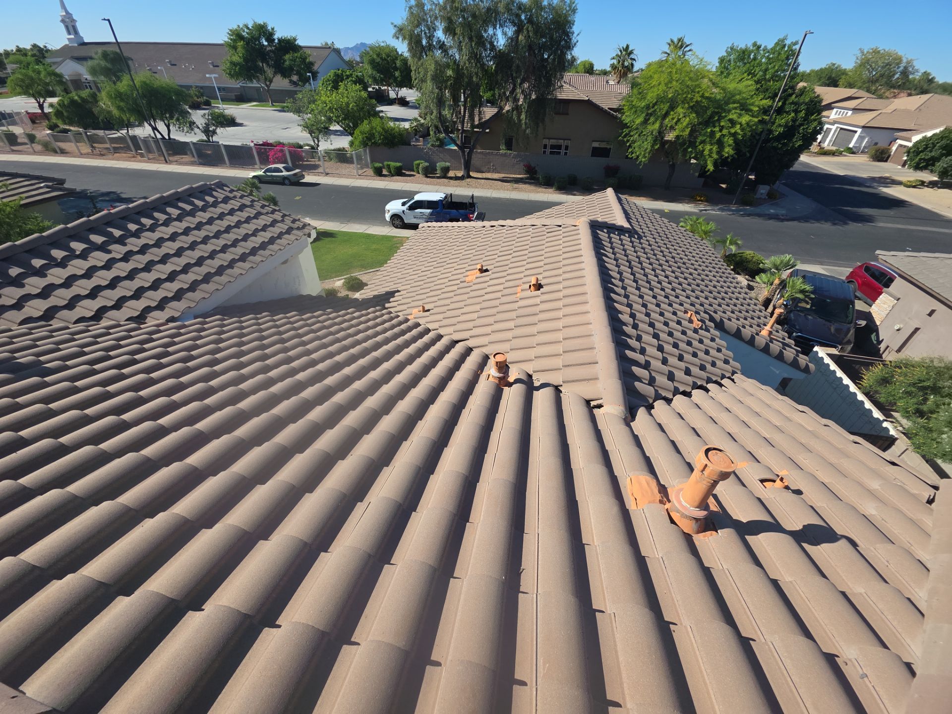 Tile Reset with water test in Gilbert by Weather-Tite Roofing