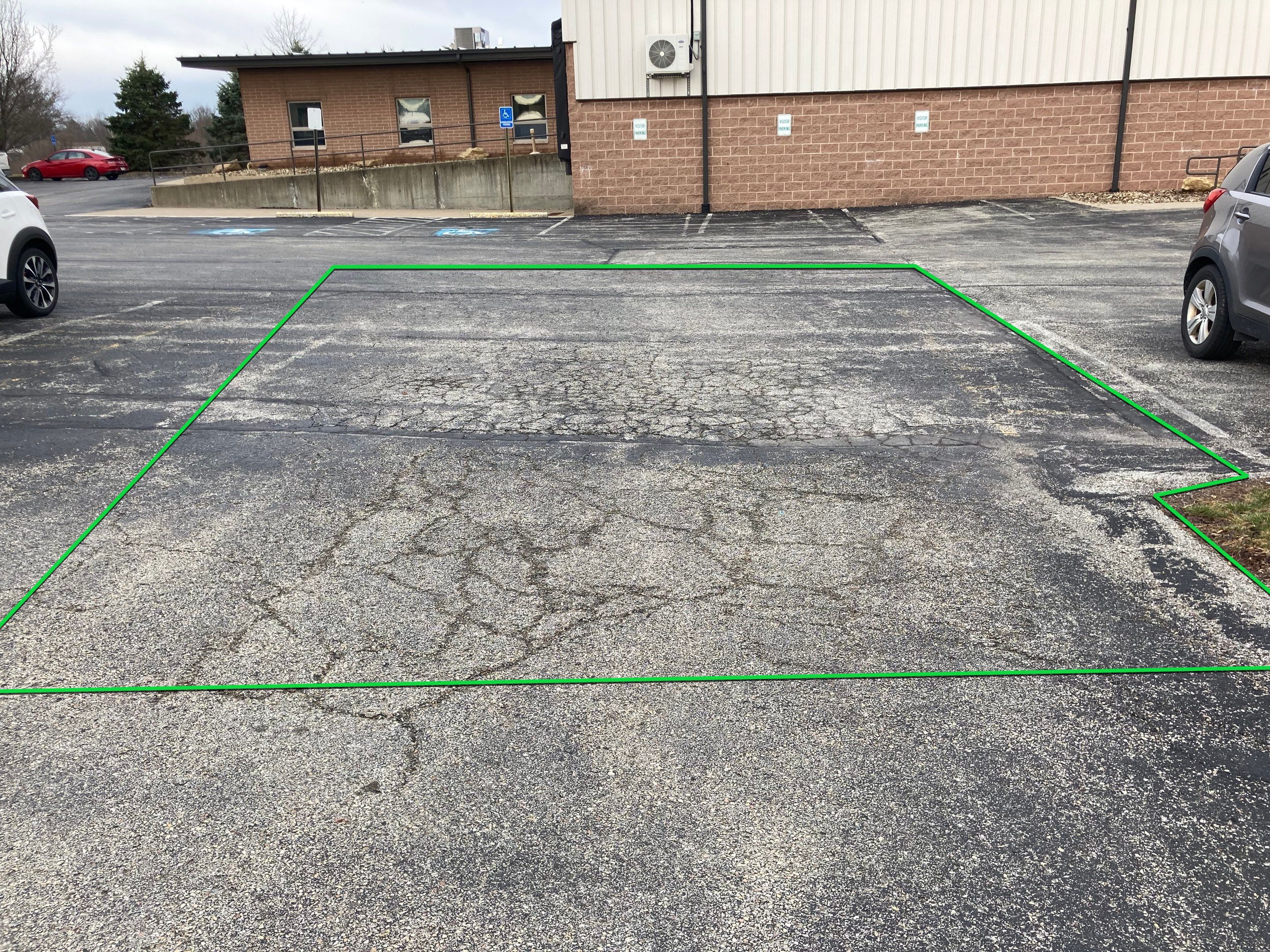 Asphalt Resurface Commercial Park Lot using asphalt by Brant's Asphalt