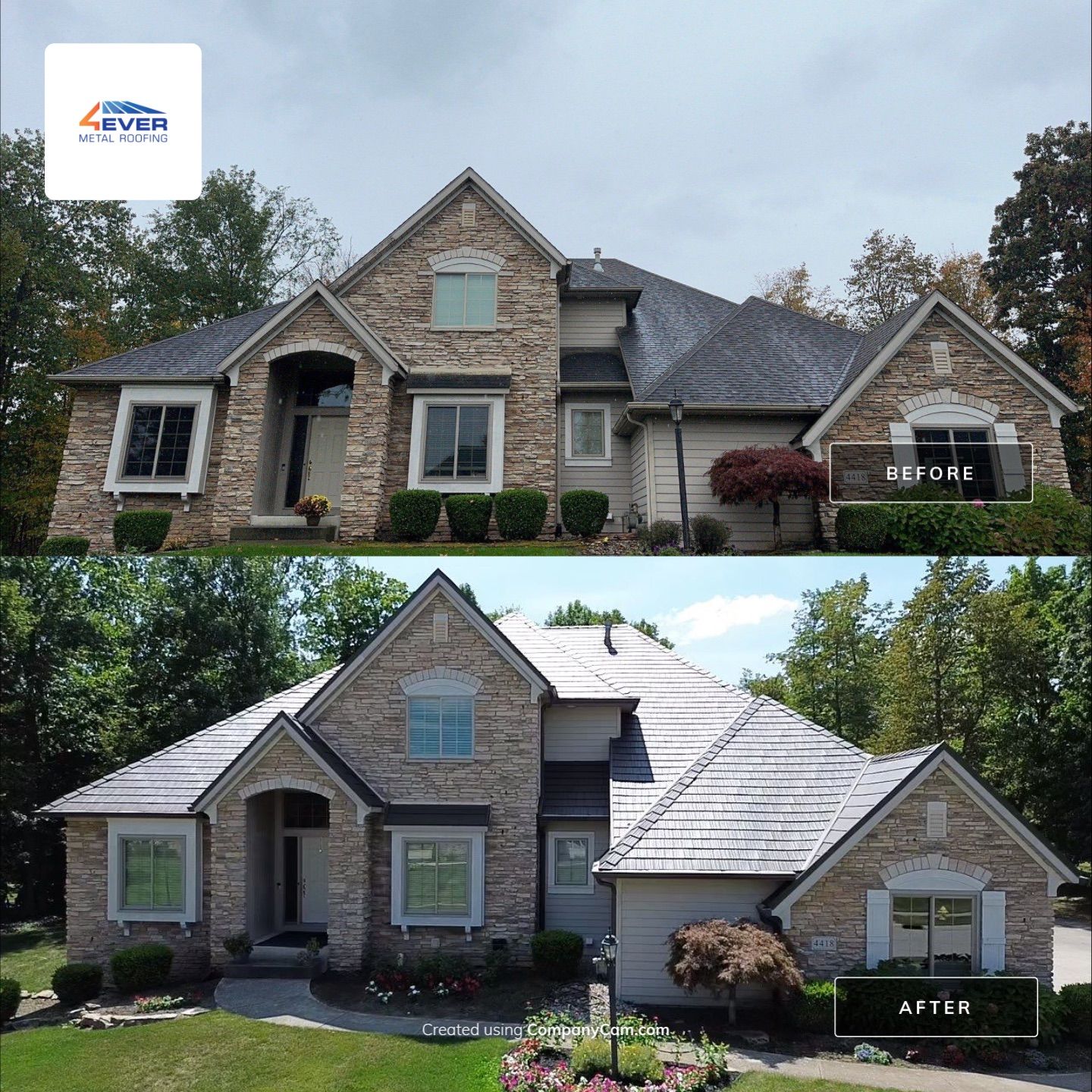 HOA-Approved Metal Shake Roof After Hail Damage – Fort Wayne, IN by 4Ever Metal Roofing