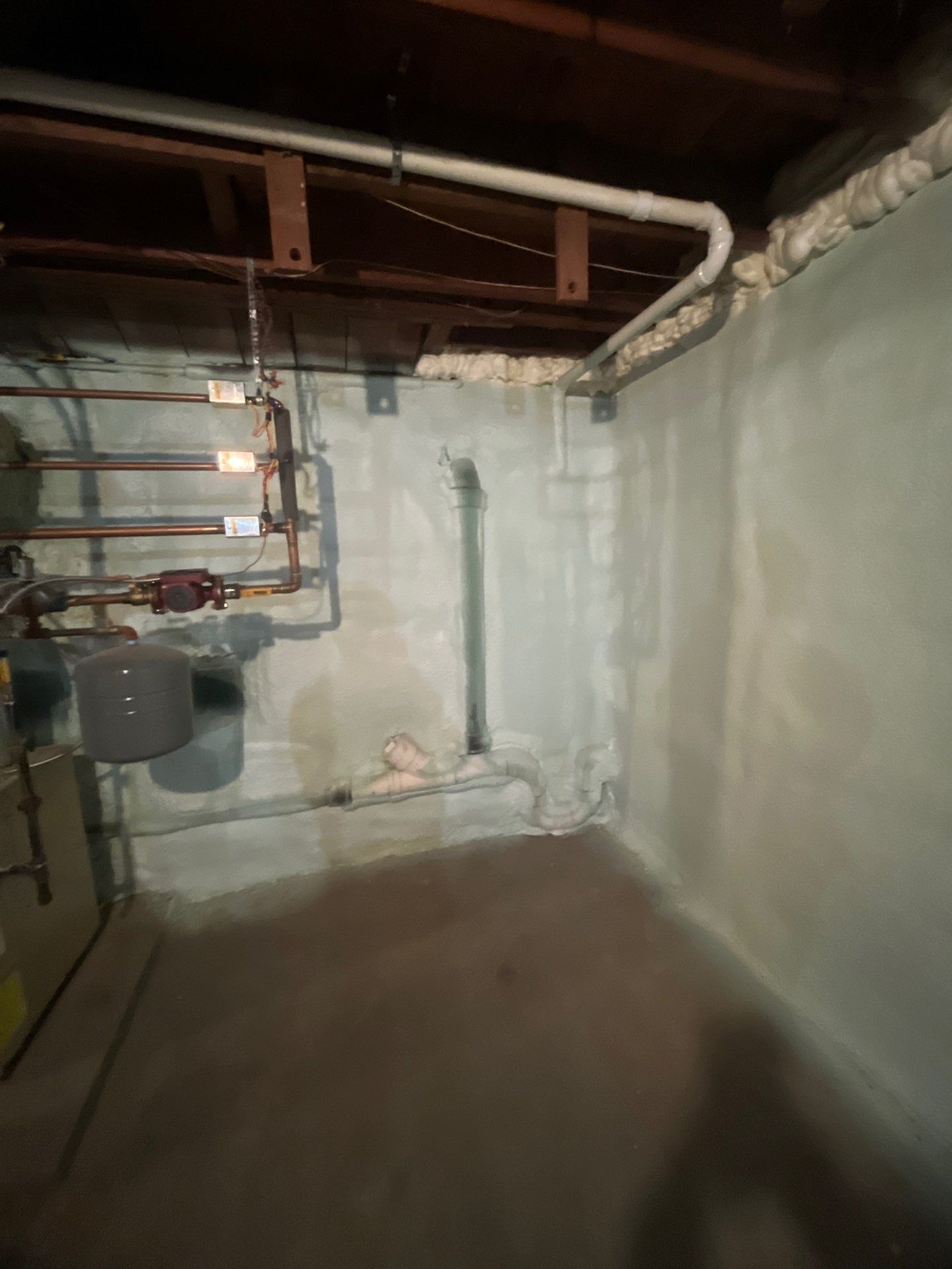 Attic Insulation using open cell spray foam by NYS Foam & Energy