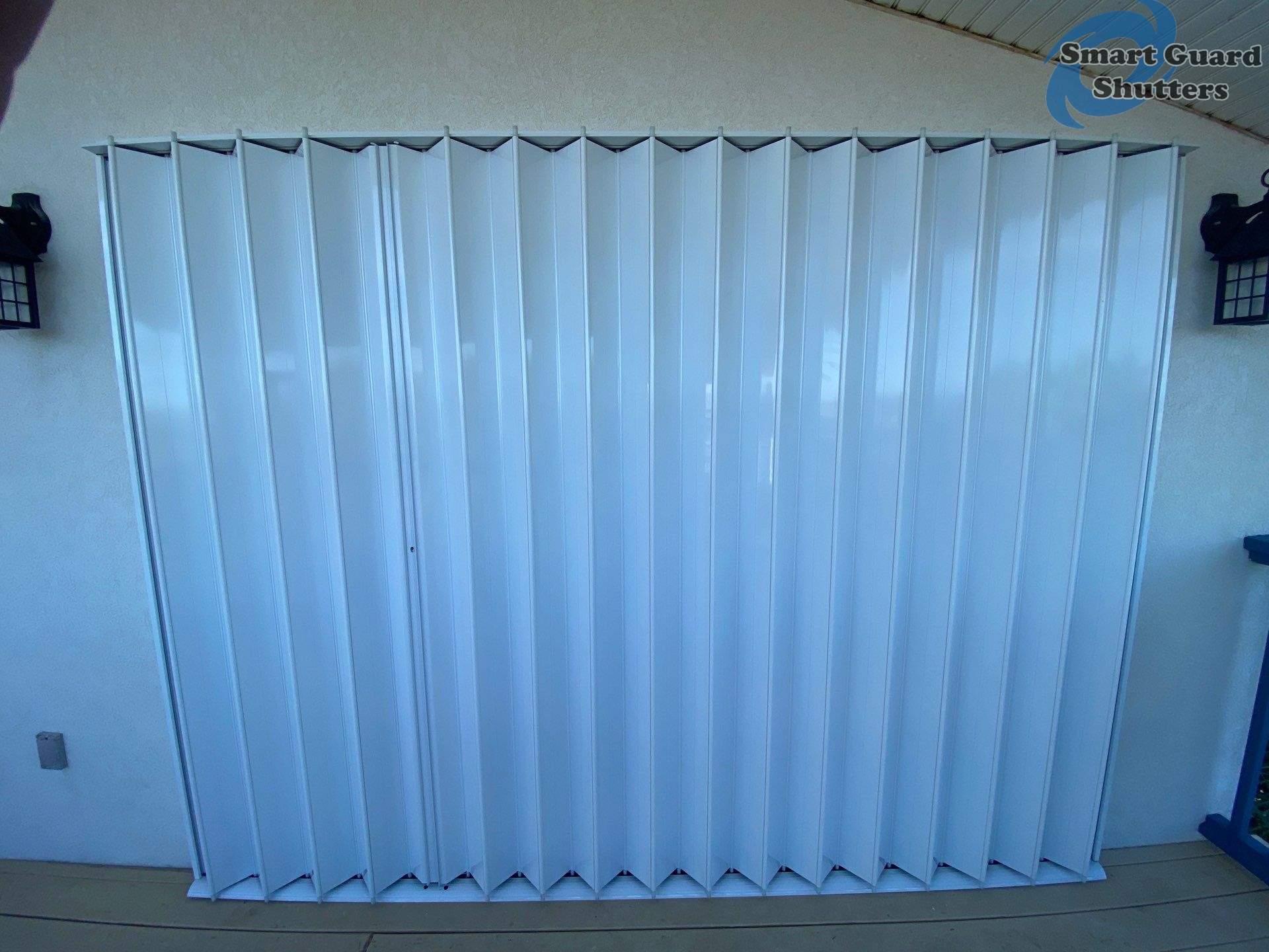 Accordions in White by Smart Guard Shutters