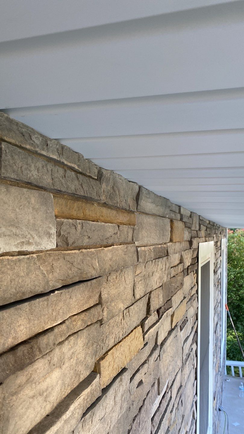 Siding Installation using Certainteed Monogram Charcoal gray and Owens Corning Versetta Stone Sterling by A Plus Exterior