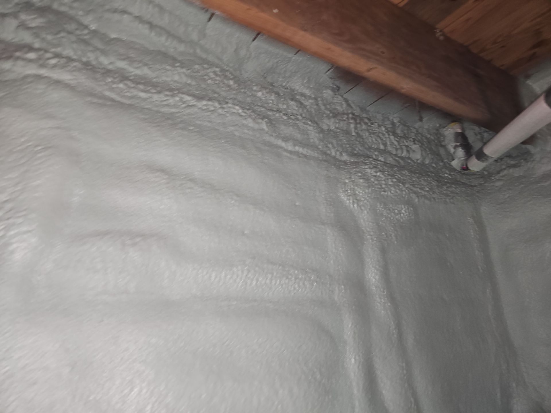 Basement Exterior Walls using Crawl Space Liner by NYS Foam & Energy