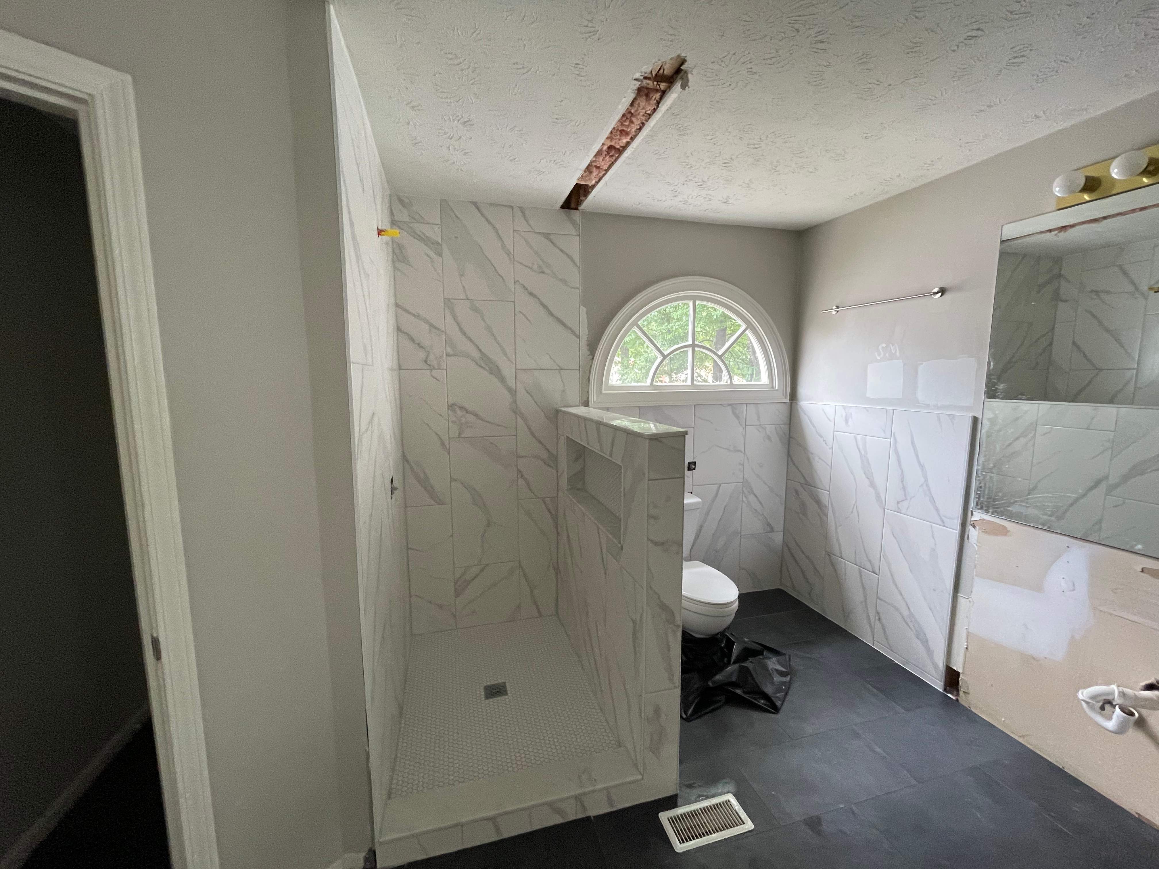 Master bathroom renovation by Prudencio
