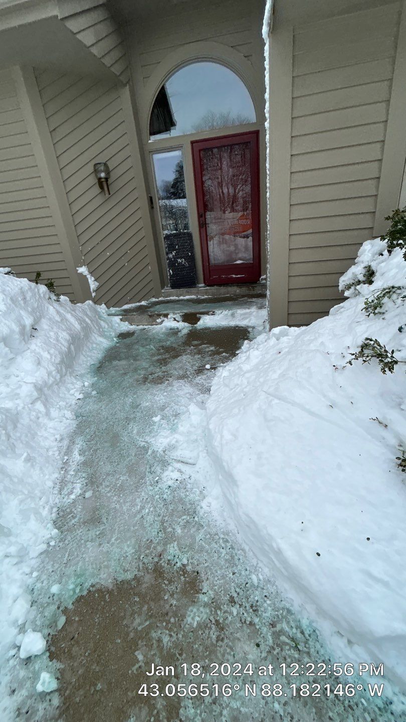 Roof Snow And Ice Dam Removal using Steamer by Stendahl Services