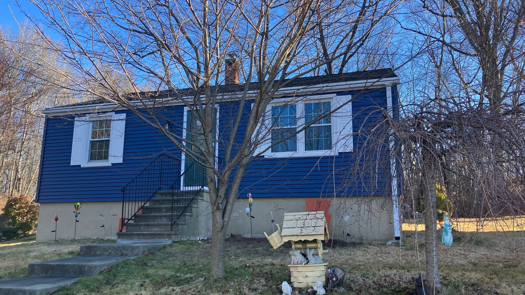 Siding update with Cert. Monogram D/4 x16'8" Clapboard, Midnight Blue & Cert. Monogram D/4 x 25' Clapboard, Midnight Blue by DiGiorgi Roofing and Siding Inc