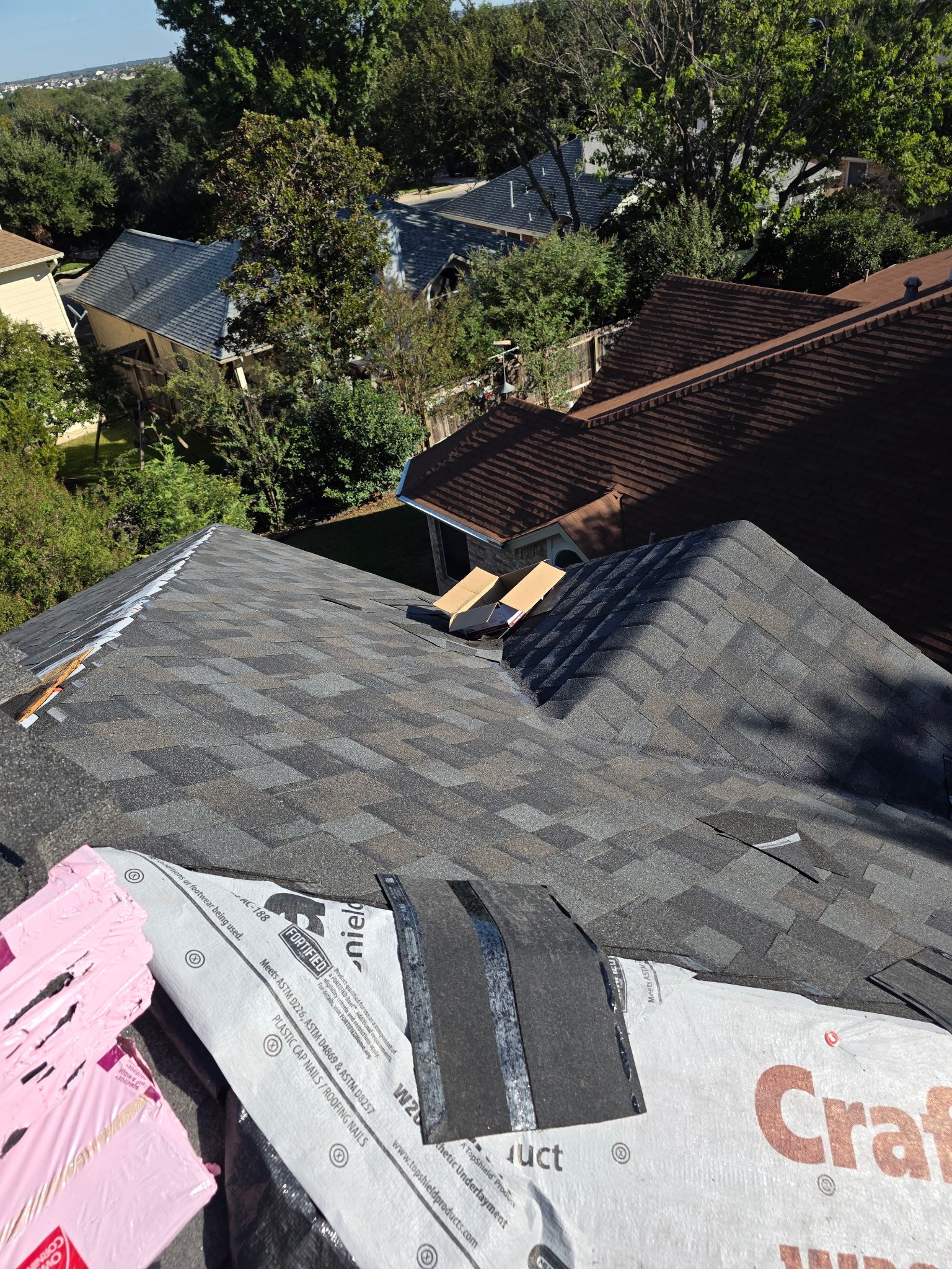 Round Rock, old town two-story by REPS Austin Area Roofer