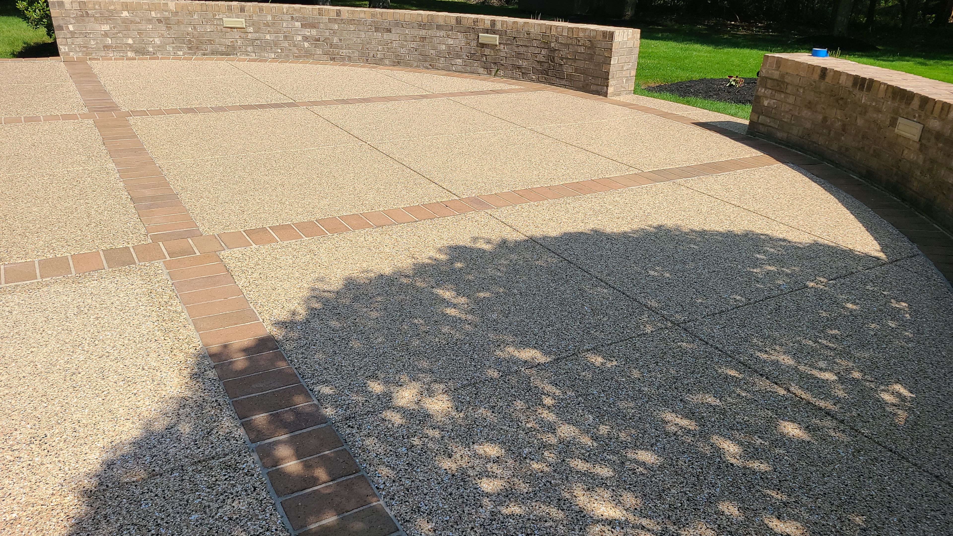 Patio in Sandstone - Hermitage, PA by Alexander Concrete Coatings