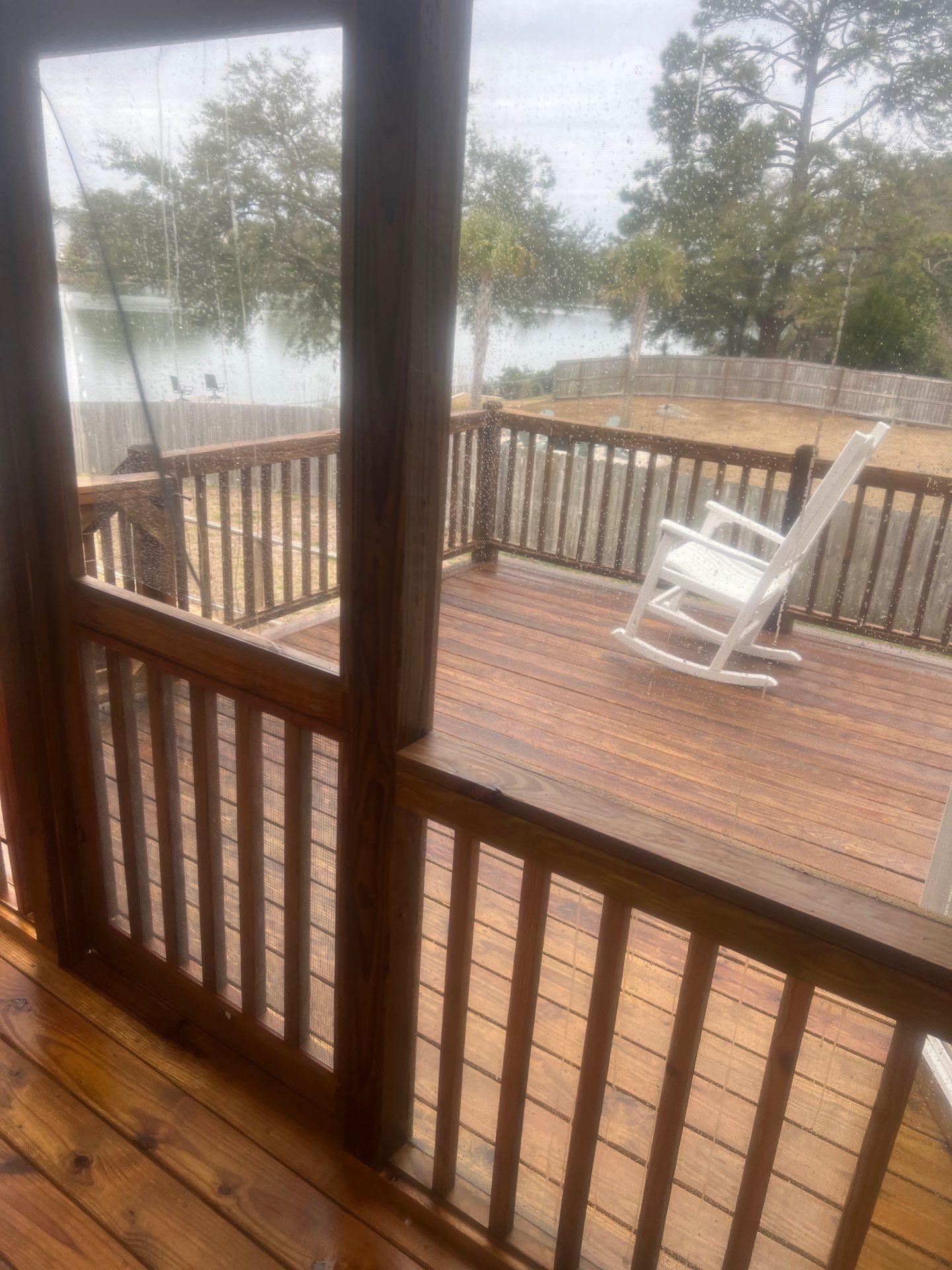 Weathered Deck and Screened Porch using Wood Sealant by DuraSeal
