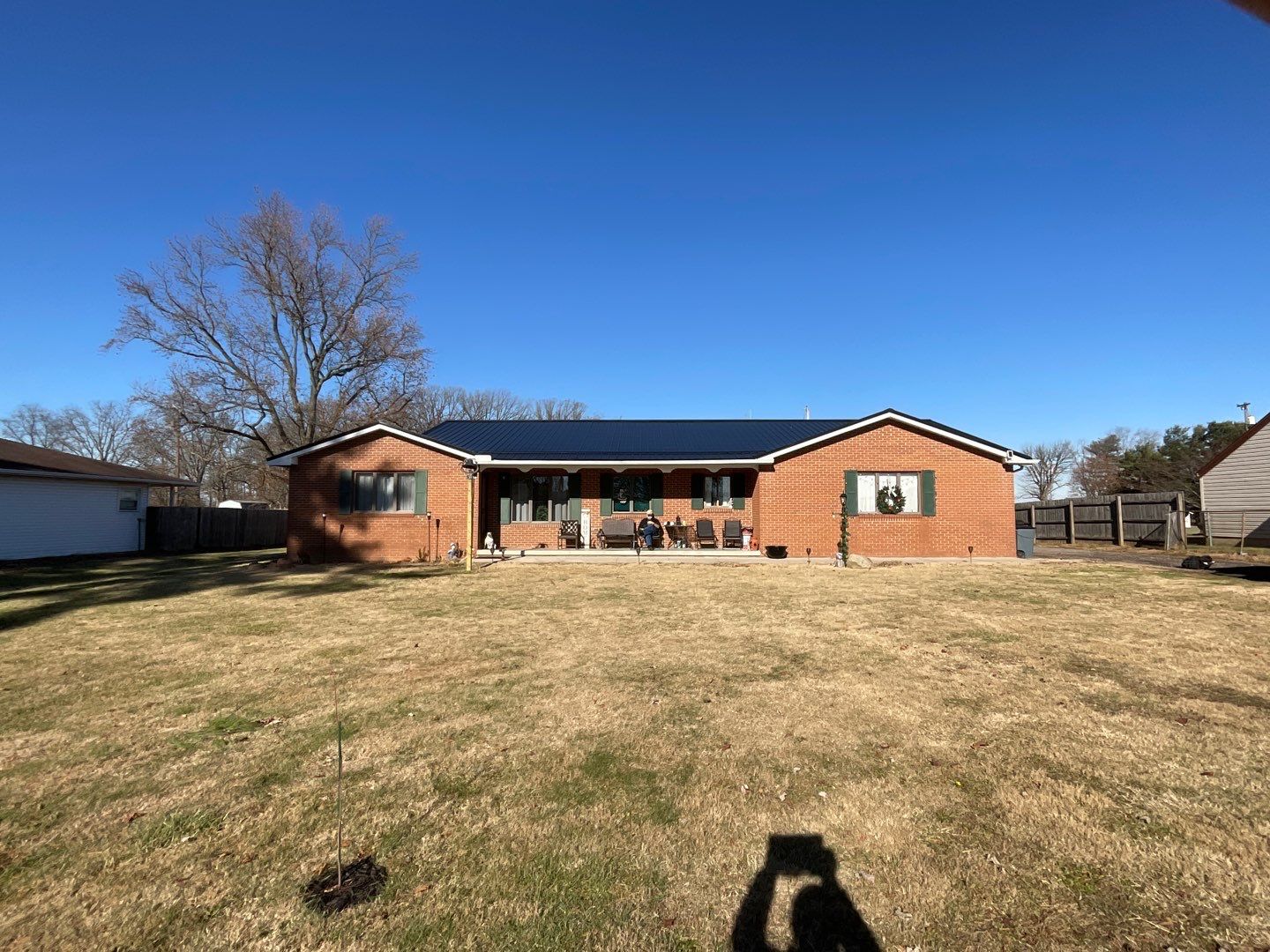Residential Roofing Installation using Perfromance Panel Metal - Black by RoofX 