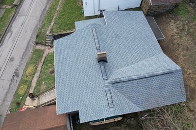 Residential Roofing Installation using GAF Timberline HDZ Biscayne Blue