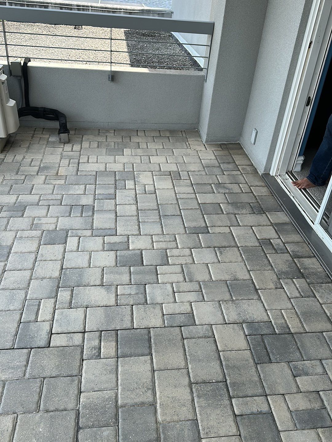 paver patio using AcryFin by DuraSeal
