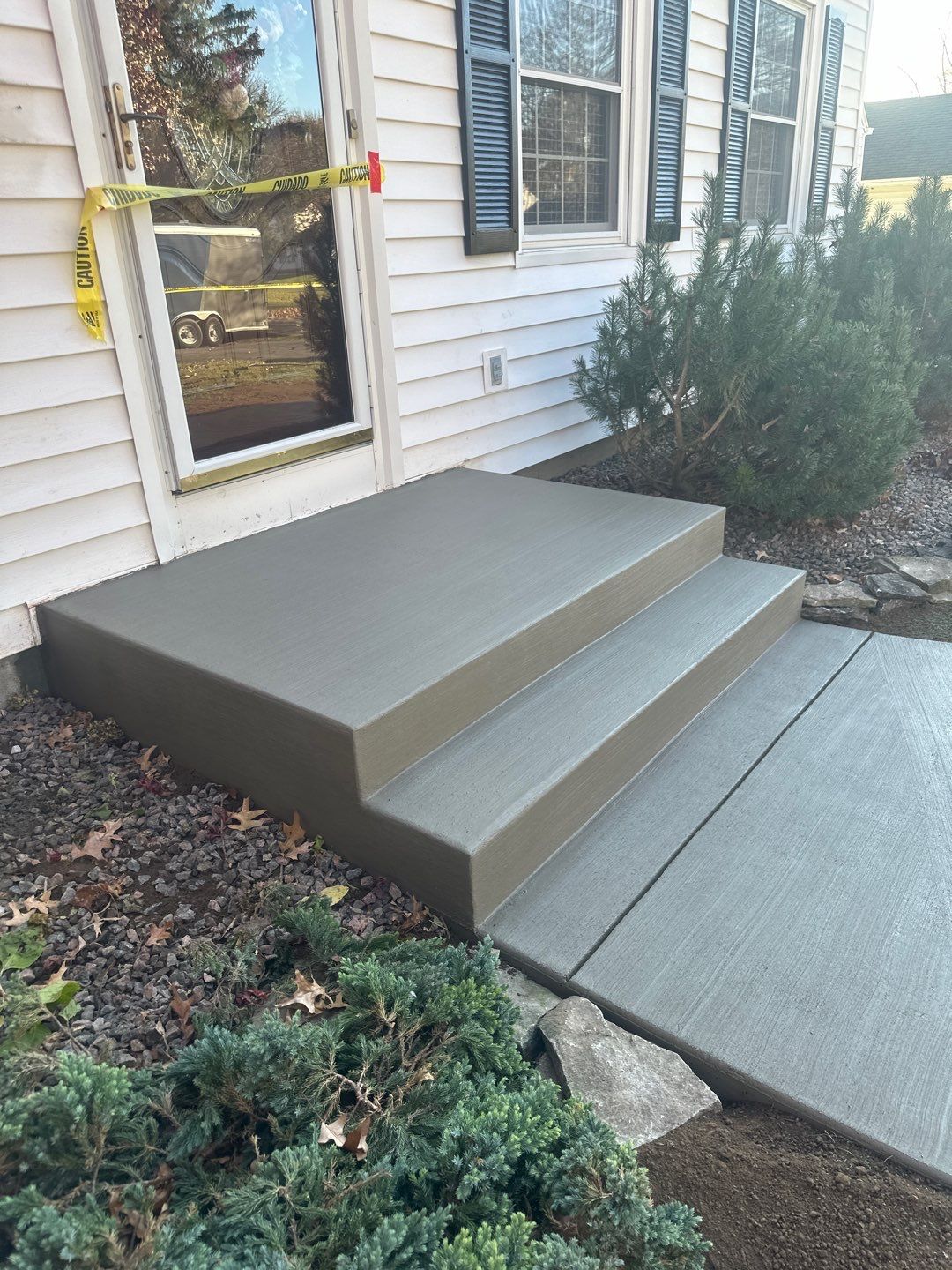 Broom Finish Walkway  by NG Masonry & Construction LLC