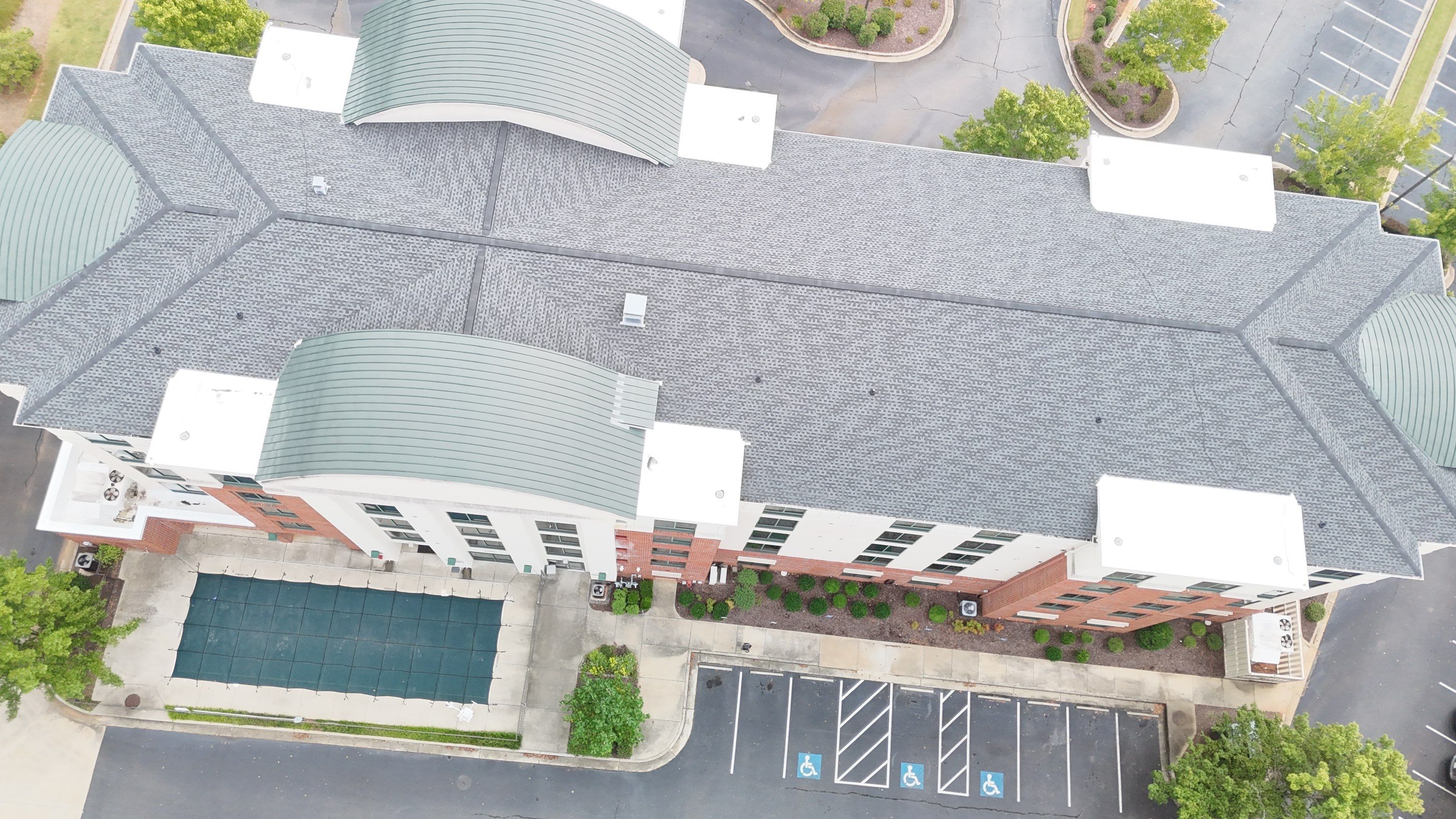 Springhill Suites - Athens, Georgia - Reroof: TPO, GAF HDZ Charcoal by Watertight Roofing Services, LLC