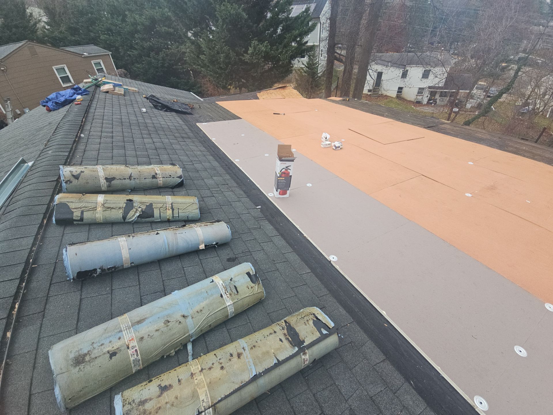 Partial Falt Roof Replace by Real1Construction