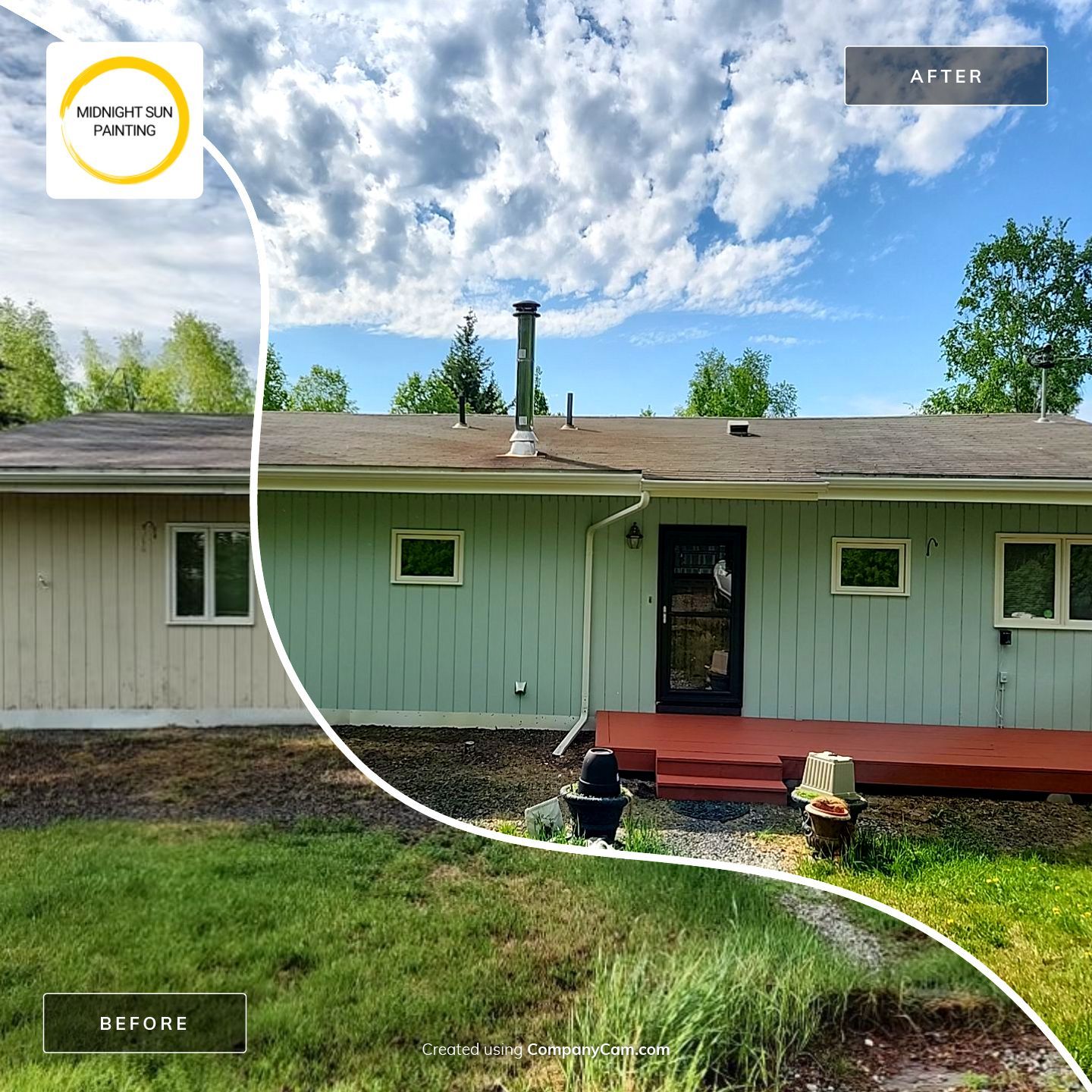 Beautiful Exterior Transformation by Midnight Sun Painting