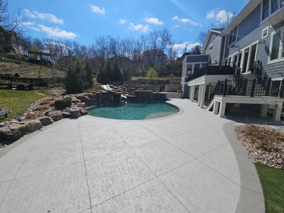 Stilwell, KS -- Pool Deck Resurfacing