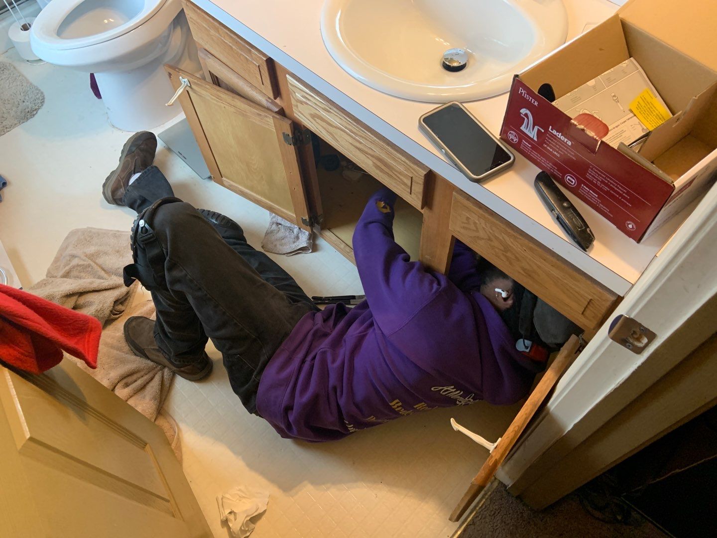 Bathroom Sink Install using Sink by A1 NERDY HOMES LLC
