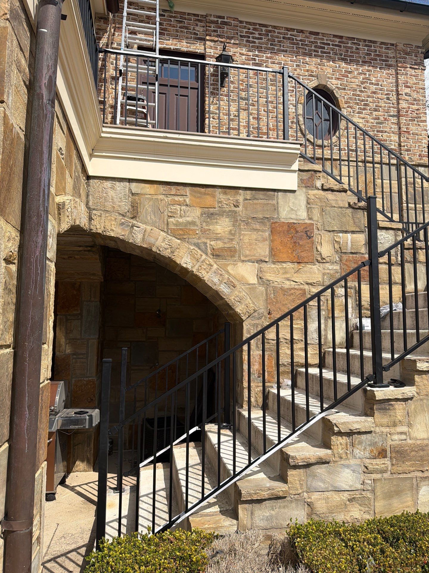 Alpharetta, GA Trex Deck Floor Resurface, Steel Railing Install, and Metal Roof Replacement by Nelson Exteriors 