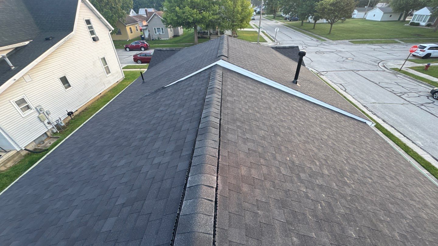 Residential Roofing Installation using Atlas Pinnacle Pristine Black by Nitro Roofing and Construction