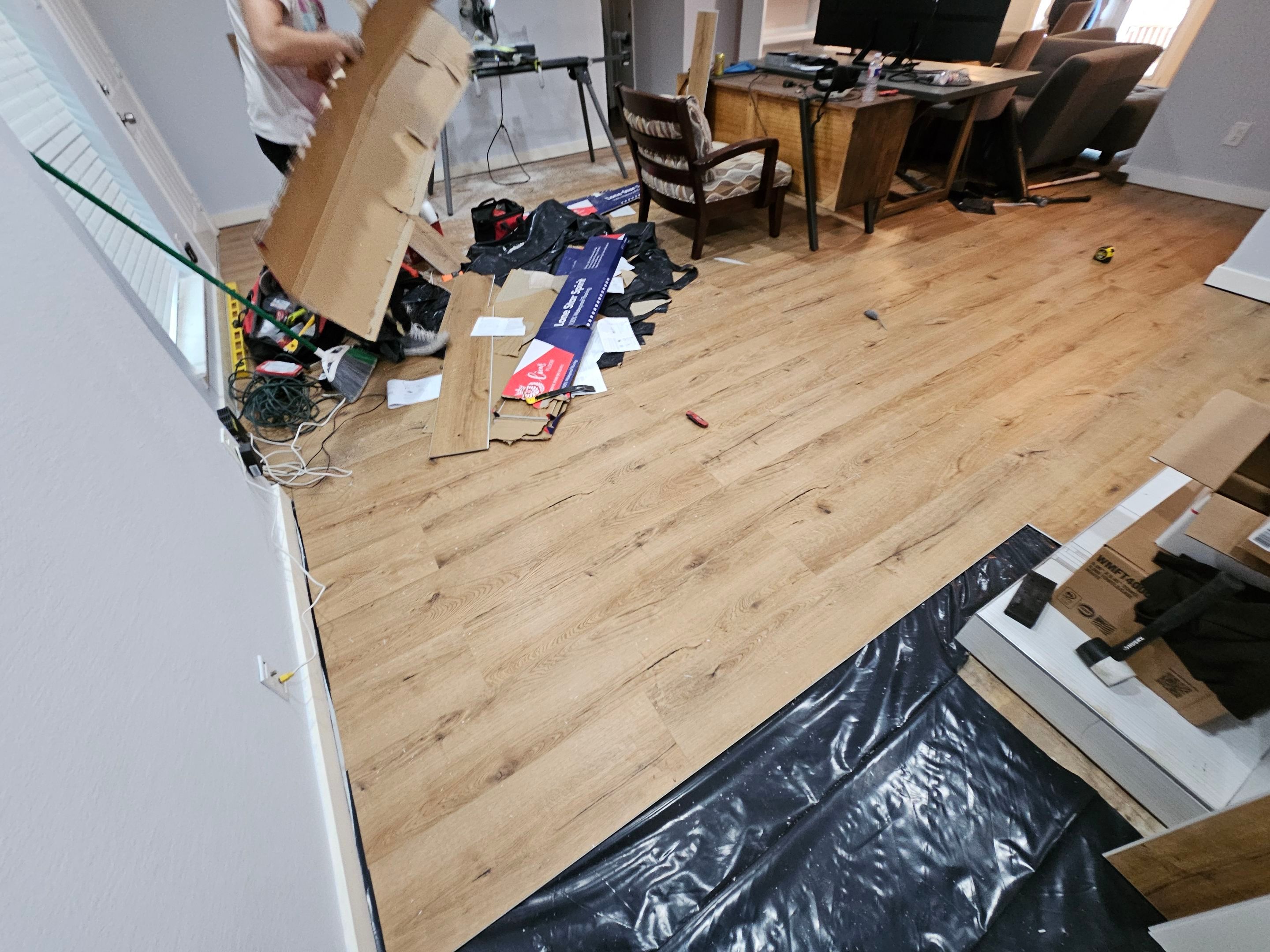 Laminate floor & fence by EL-GC LLC 