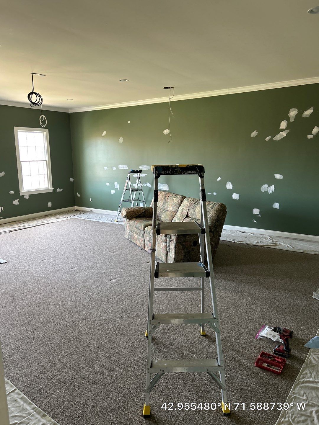 Full Interior Painting and Drywall Restoration in Bedford, New Hampshire by The Persnickety Painters