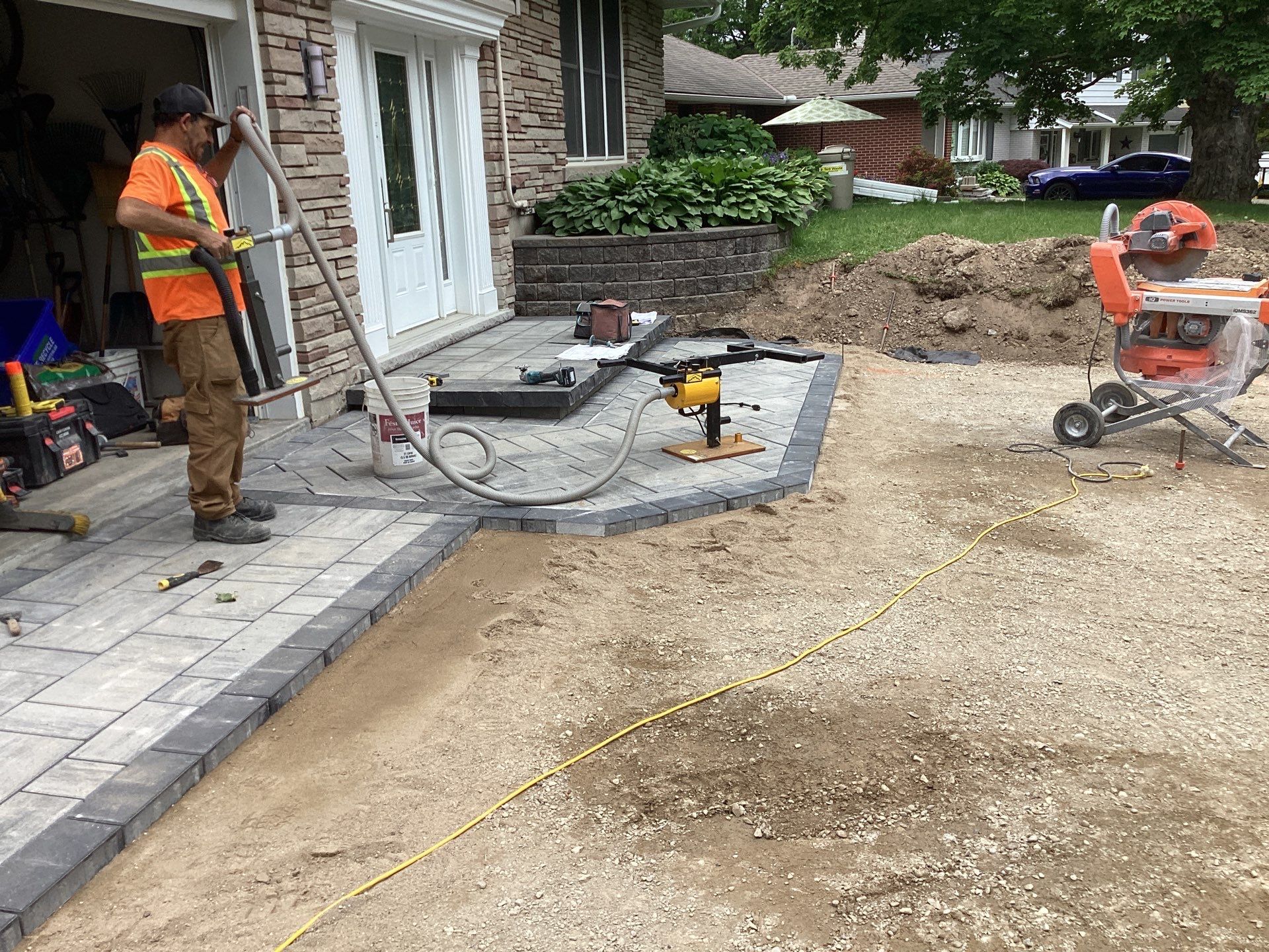 Vista Project: Driveway + Walkway by Soares Landscaping