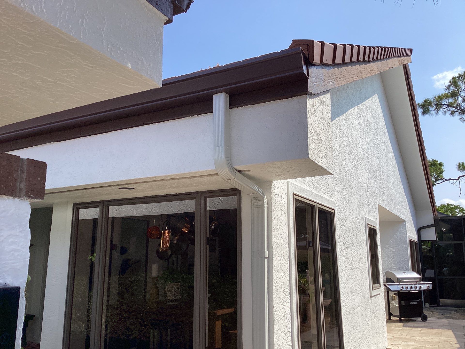 Brown Seamless Gutters using Royal Brown in Fort Myers FL by Gutter Professors