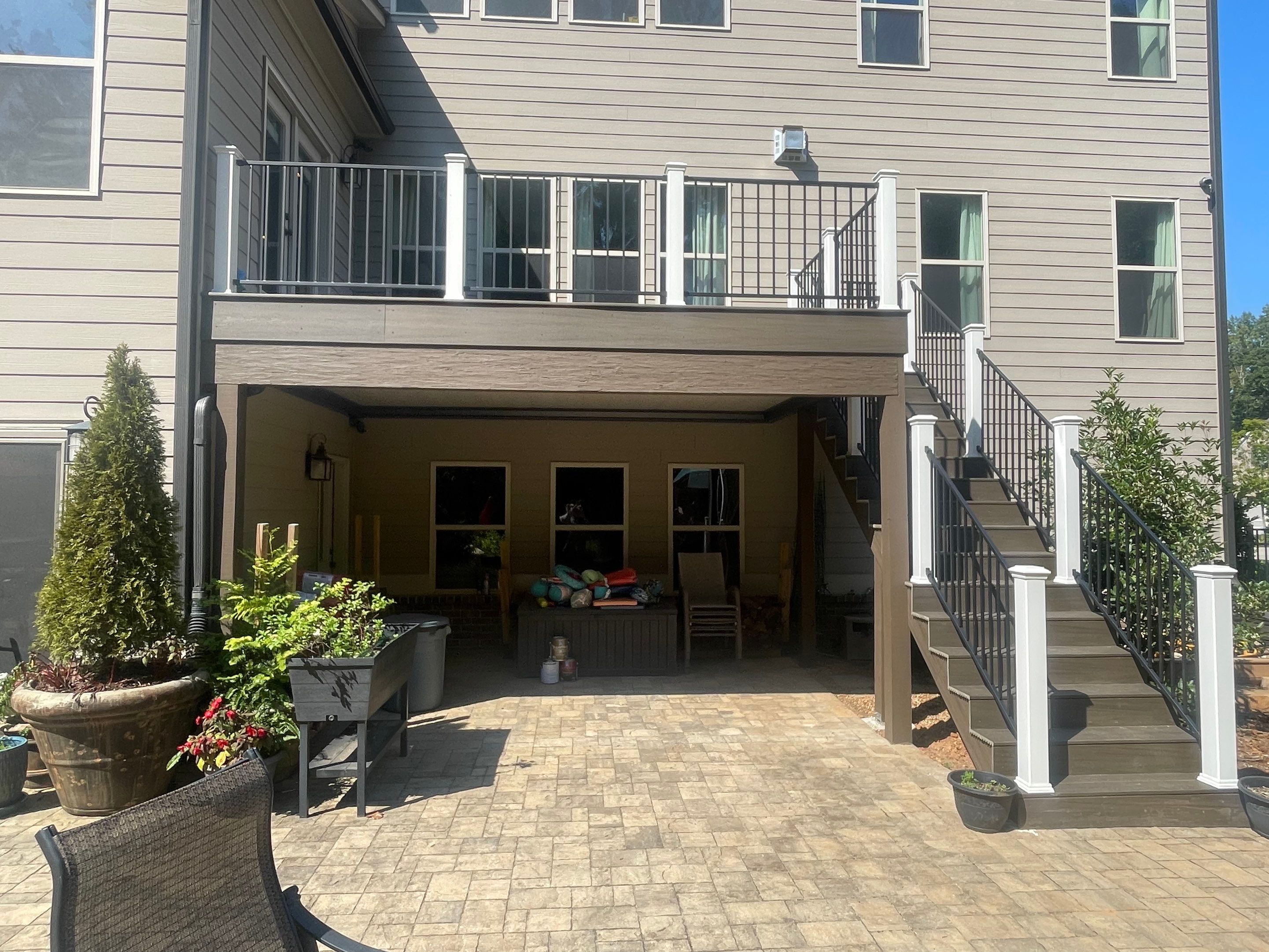 Composite Decking Installation and Porch Screening in Marietta by Swift Home Renovations